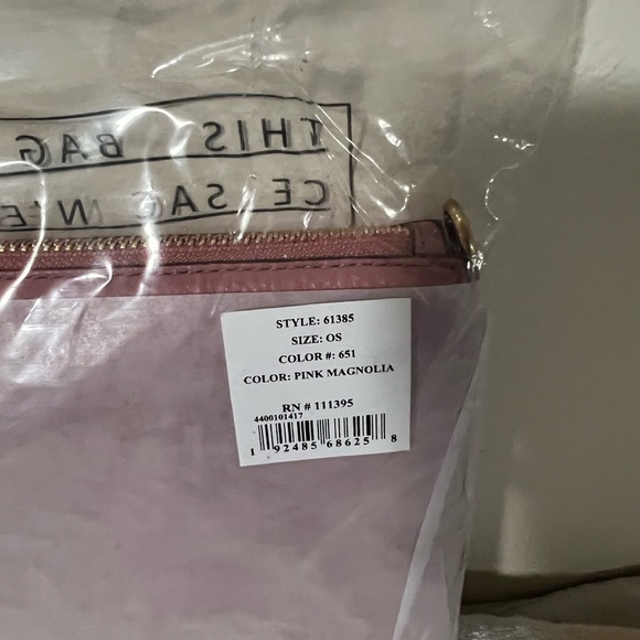 Tory Burch Kira Pebbled Wallet Crossbody In Pink Magnolia NWT - Picture 6 of 12